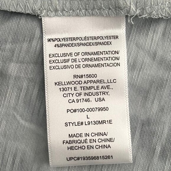 WIT & Wisdom Women's Asymmetrical Hem Tank Tie Dye Gray Size L - Picture 7 of 8